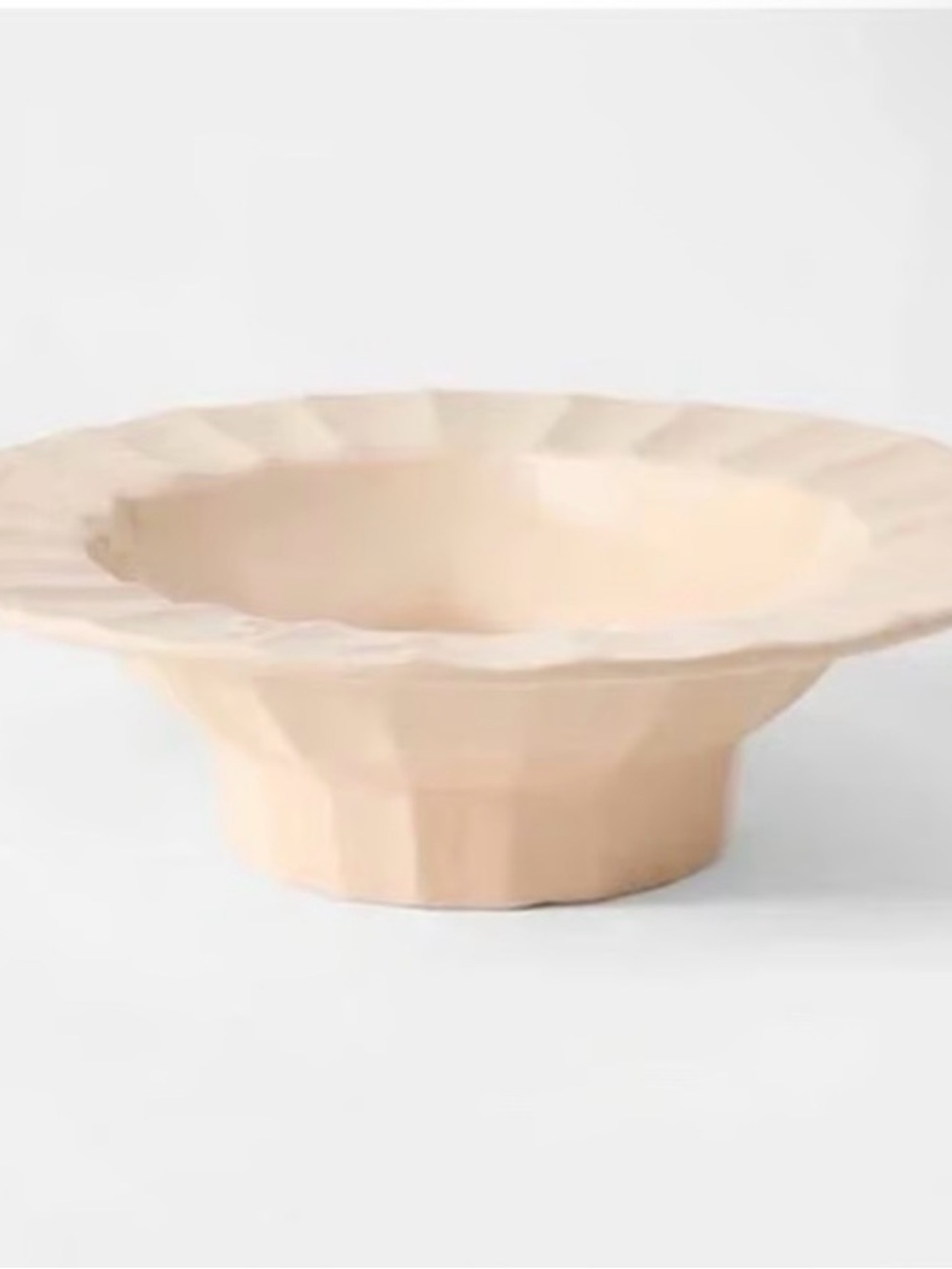 Threshold Studio McGee NWT Ceramic Hand-Molded Pedestal Bowl Pink